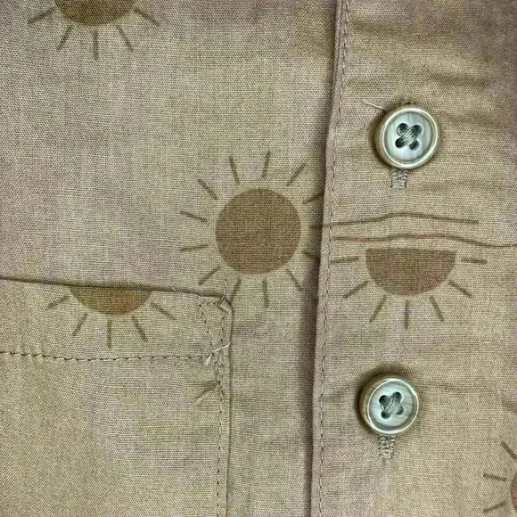 Modern Moments, 0-3 Months Baby Unisex Romper, Mocha, Suns, NWT - Picture 7 of 11